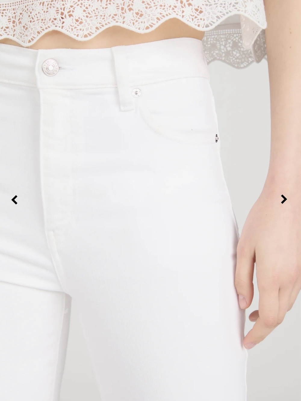 Frame Denim - Le Sleek Straight White Jeans - Picture 3 of 11